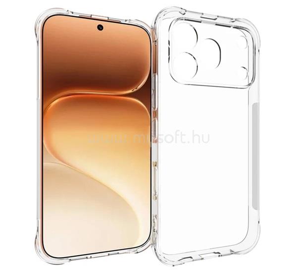 GIGAPACK Honor 600 Pro GIGAPACK Szilikon telefonvédő ütésállóság, légpárnás sarok, ÁTLÁTSZÓ