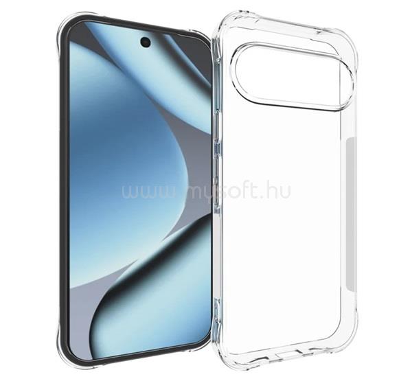 GIGAPACK Google Pixel 11 Pro GIGAPACK Szilikon telefonvédő ütésállóság, légpárnás sarok, ÁTLÁTSZÓ