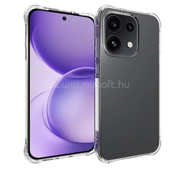 GIGAPACK Oppo Reno16 / Reno16 Pro GIGAPACK Szilikon telefonvédő ütésállóság, légpárnás sarok, ÁTLÁTSZÓ