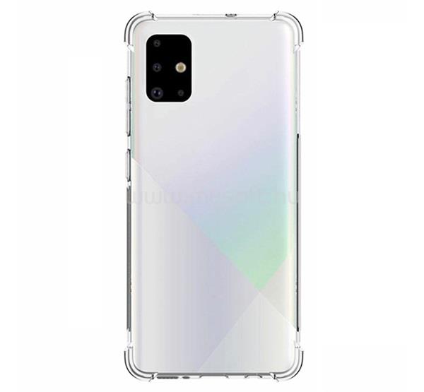 GIGAPACK Samsung A71 GIGAPACK szilikon telefonvédő ütésállóság, légpárnás sarok, ÁTLÁTSZÓ