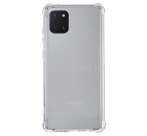 GIGAPACK Samsung Note 10 Lite GIGAPACK szilikon telefonvédő ütésállóság, légpárnás sarok, ÁTLÁTSZÓ