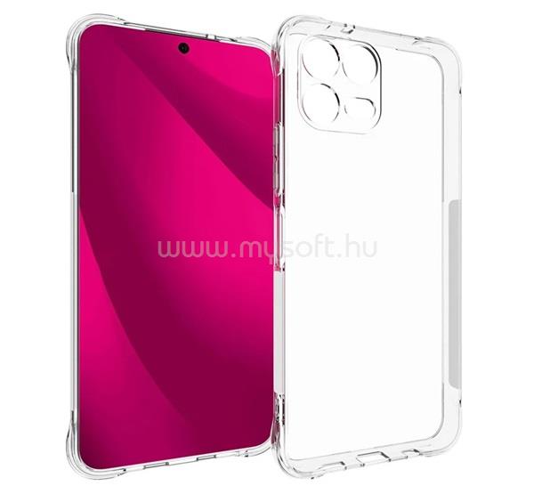 GIGAPACK T Phone 3 Pro 5G GIGAPACK Szilikon telefonvédő ütésállóság, csúszásgátló felület, ÁTLÁTSZÓ