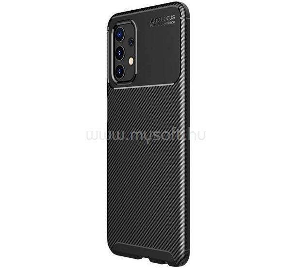 GIGAPACK Samsung A32 4G GIGAPACK szilikon telefonvédő ütésállóság, karbon minta, FEKETE