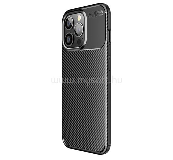 GIGAPACK Redmi 15C 5G / 15C 4G GIGAPACK Szilikon telefonvédő ütésállóság, karbon minta, FEKETE