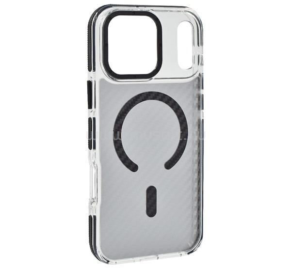 GIGAPACK iPhone 18 Pro Max / 17 Pro Max GIGAPACK Szilikon telefonvédő ütésállóság, MagSafe, FEKETE