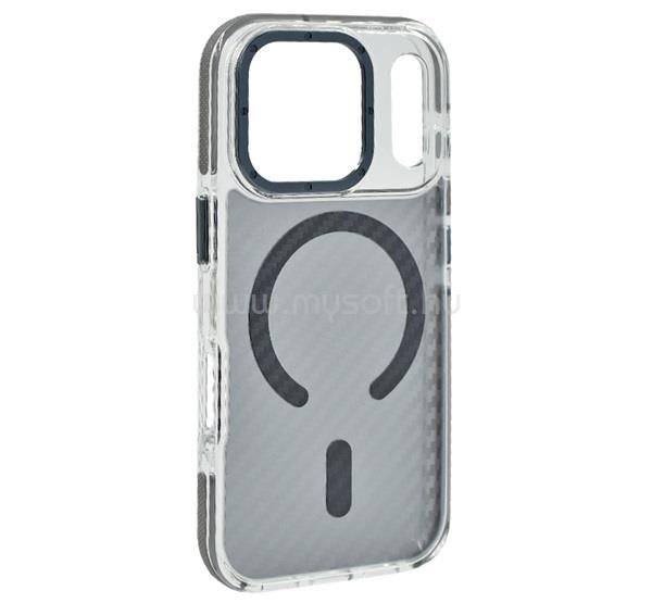 GIGAPACK iPhone 18 Pro / 17 Pro GIGAPACK Szilikon telefonvédő ütésállóság, MagSafe, SÖTÉTSZÜRKE