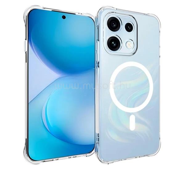 GIGAPACK Oppo Reno16 F GIGAPACK Szilikon telefonvédő ütésállóság, mágneses, ÁTLÁTSZÓ