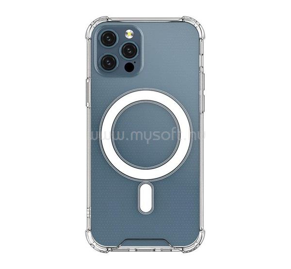GIGAPACK iPhone 13 Pro GIGAPACK szilikon telefonvédő ütésállóság, MagSafe, ÁTLÁTSZÓ