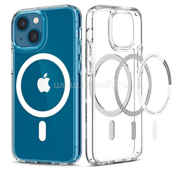 GIGAPACK iPhone 15 GIGAPACK szilikon telefonvédő ütésállóság, MagSafe, ÁTLÁTSZÓ