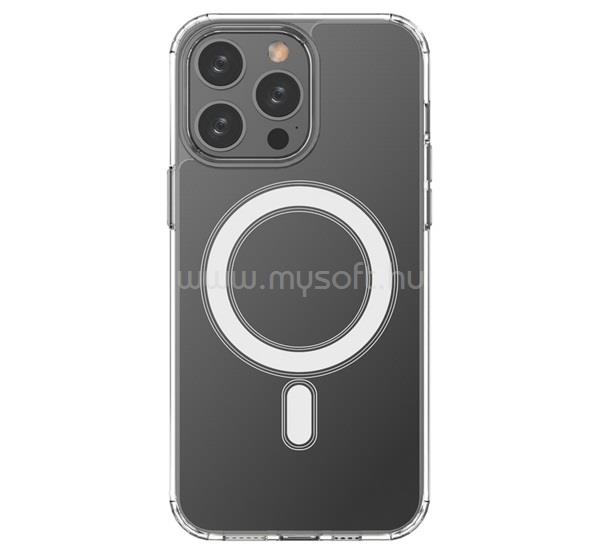 GIGAPACK iPhone 14 Pro Max GIGAPACK Szilikon telefonvédő ütésállóság, MagSafe, ÁTLÁTSZÓ