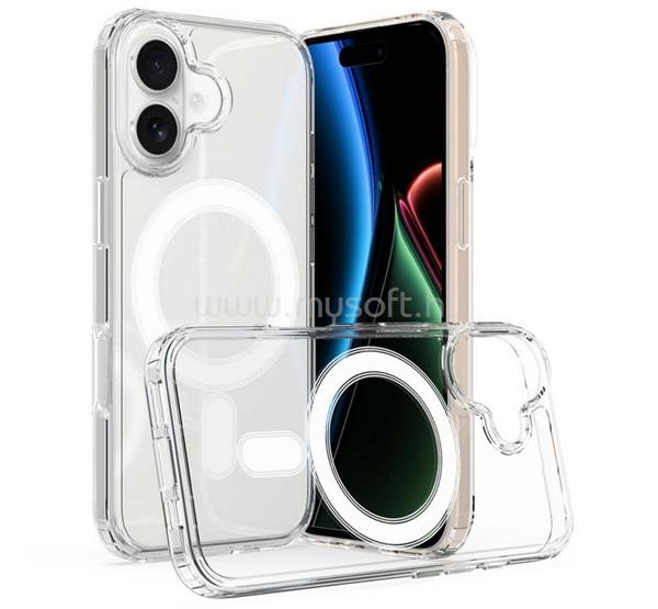 GIGAPACK iPhone 17 GIGAPACK Szilikon telefonvédő ütésállóság, MagSafe, ÁTLÁTSZÓ