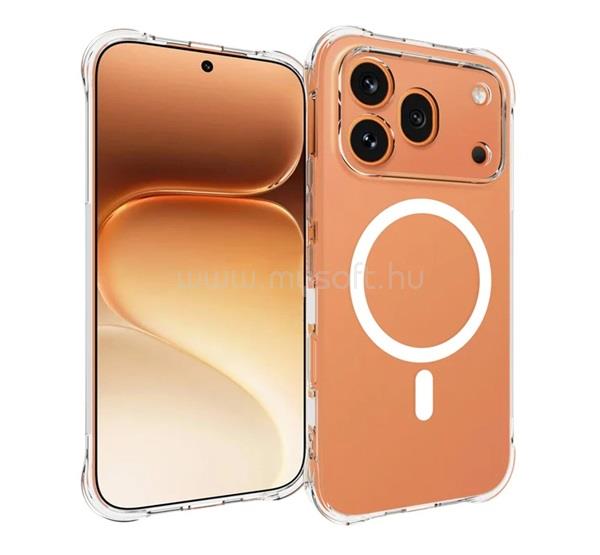 GIGAPACK Honor 600 Pro GIGAPACK Szilikon telefonvédő ütésállóság, MagSafe, ÁTLÁTSZÓ