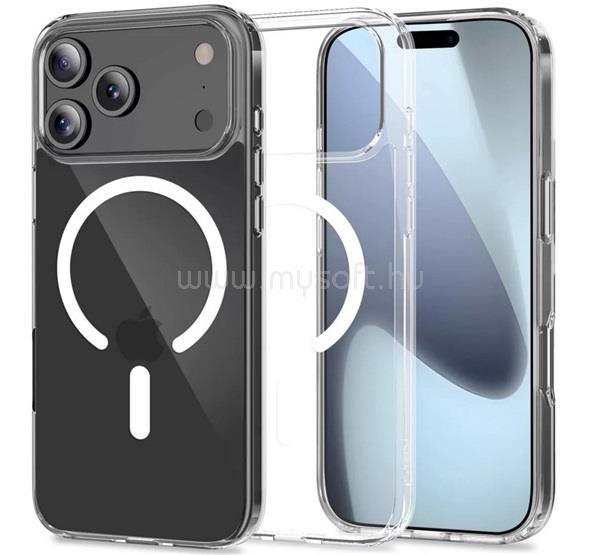 GIGAPACK iPhone 18 Pro Max / 17 Pro Max GIGAPACK Szilikon telefonvédő ütésállóság, MagSafe, ÁTLÁTSZÓ