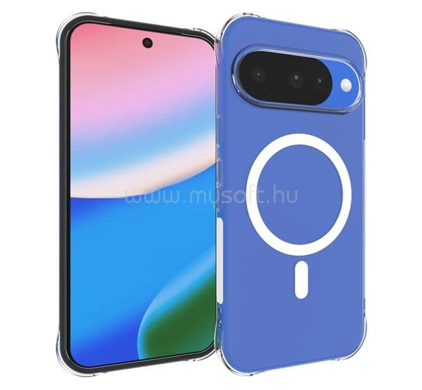 GIGAPACK Google Pixel 11 GIGAPACK Szilikon telefonvédő ütésállóság, MagSafe, ÁTLÁTSZÓ