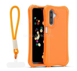 GIGAPACK Samsung A18 5G / A18 4G / A17 4G GIGAPACK Szilikon telefonvédő ütésállóság, műanyag hátlap + kézpánt, NARANCSSÁRGA GP-187372 small