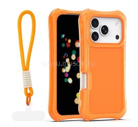 GIGAPACK iPhone 18 Pro Max / 17 Pro Max GIGAPACK Szilikon telefonvédő ütésállóság, műanyag hátlap + kézpánt, NARANCSSÁRGA GP-187374 small