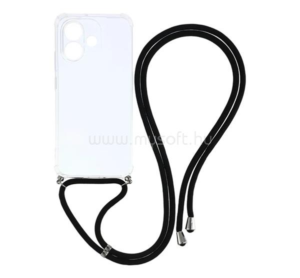 GIGAPACK Redmi Note 17 4G / Note 17 5G GIGAPACK Szilikon telefonvédő ütésállóság, nyakpánt, ÁTLÁTSZÓ