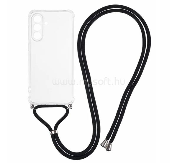 GIGAPACK Samsung A37 5G / A56 5G / A36 5G GIGAPACK Szilikon telefonvédő ütésállóság, nyakpánt, ÁTLÁTSZÓ