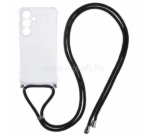 GIGAPACK Samsung S25 GIGAPACK Szilikon telefonvédő ütésállóság, nyakpánt, ÁTLÁTSZÓ