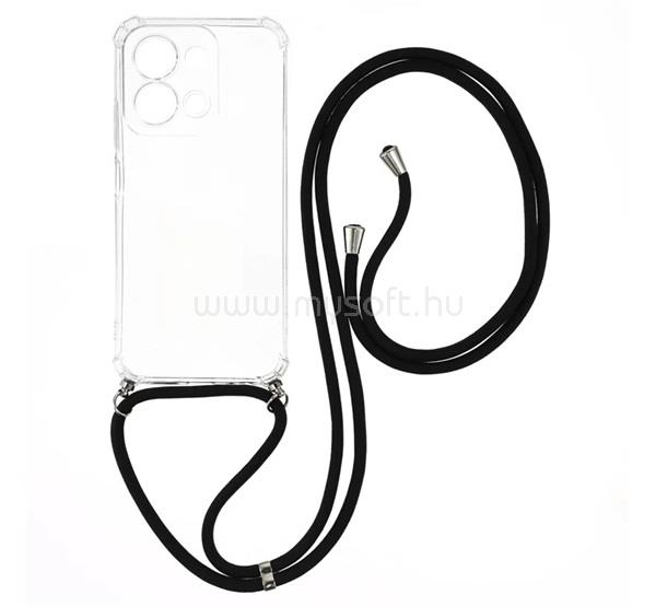 GIGAPACK Redmi 15C 5G / 15C 4G GIGAPACK Szilikon telefonvédő ütésállóság, nyakpánt, ÁTLÁTSZÓ