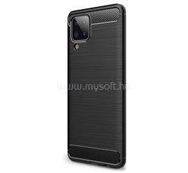 GIGAPACK Samsung A12 GIGAPACK szilikon telefonvédő ütésállóság, karbon minta, FEKETE GP-103144 small