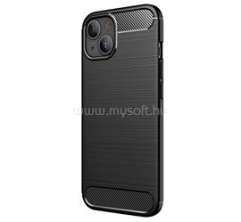 GIGAPACK iPhone 13 GIGAPACK szilikon telefonvédő ütésállóság, karbon minta, FEKETE GP-110378 small
