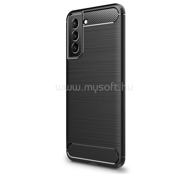 GIGAPACK Samsung S22 GIGAPACK Szilikon telefonvédő ütésállóság, karbon minta, FEKETE