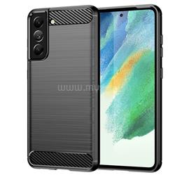 GIGAPACK Samsung S21 FE GIGAPACK szilikon telefonvédő ütésállóság, karbon minta, FEKETE GP-112571 small