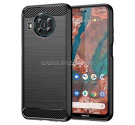 GIGAPACK Nokia X20 / X10 GIGAPACK Szilikon telefonvédő ütésállóság, karbon minta, FEKETE GP-112577 small
