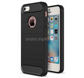 GIGAPACK iPhone SE (2016) / 5S / 5 GIGAPACK Szilikon telefonvédő ütésállóság, karbon minta, FEKETE GP-128200 small