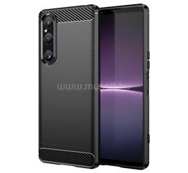 GIGAPACK Sony Xperia 1 V GIGAPACK szilikon telefonvédő ütésállóság, karbon minta, FEKETE GP-141716 small