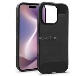 GIGAPACK iPhone 16 Pro GIGAPACK Szilikon telefonvédő ütésállóság, karbon minta, FEKETE GP-160157 small