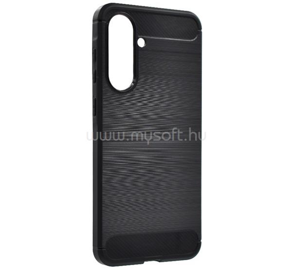 GIGAPACK Samsung A37 5G / A56 5G / A36 5G GIGAPACK Szilikon telefonvédő ütésállóság, karbon minta, FEKETE