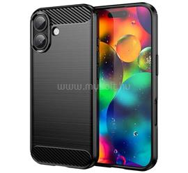 GIGAPACK iPhone 17 GIGAPACK Szilikon telefonvédő ütésállóság, karbon minta, FEKETE GP-173683 small