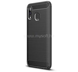 GIGAPACK Samsung A40 GIGAPACK szilikon telefonvédő ütésállóság, karbon minta, FEKETE GP-86606 small