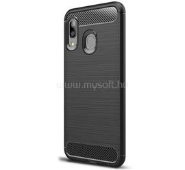 GIGAPACK Samsung A20e GIGAPACK szilikon telefonvédő ütésállóság, karbon minta, FEKETE GP-87649 small