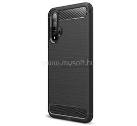 GIGAPACK Huawei Nova 5T / Honor 20 GIGAPACK Szilikon telefonvédő ütésállóság, karbon minta, FEKETE GP-88956 small