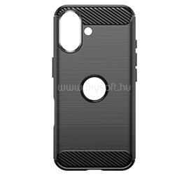 GIGAPACK iPhone 16 GIGAPACK Szilikon telefonvédő ütésállóság, logó kivágás, FEKETE GP-179833 small