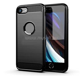 GIGAPACK iPhone 8 4.7 / 7 4.7 GIGAPACK Szilikon telefonvédő ütésállóság, logó kivágás, FEKETE GP-30036 small