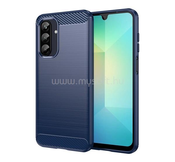 GIGAPACK Samsung A37 5G / A56 5G / A36 5G GIGAPACK Szilikon telefonvédő ütésállóság, karbon minta, SÖTÉTKÉK