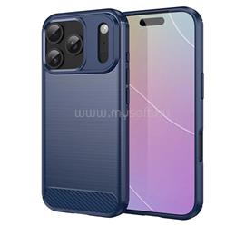 GIGAPACK iPhone 18 Pro / 17 Pro GIGAPACK Szilikon telefonvédő ütésállóság, karbon minta, SÖTÉTKÉK GP-173688 small