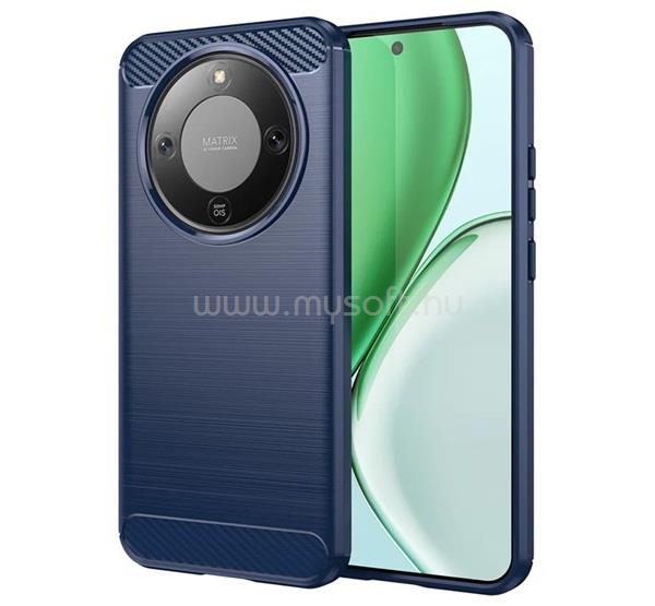 GIGAPACK Honor Magic 8 Lite GIGAPACK Szilikon telefonvédő ütésállóság, karbon minta, SÖTÉTKÉK