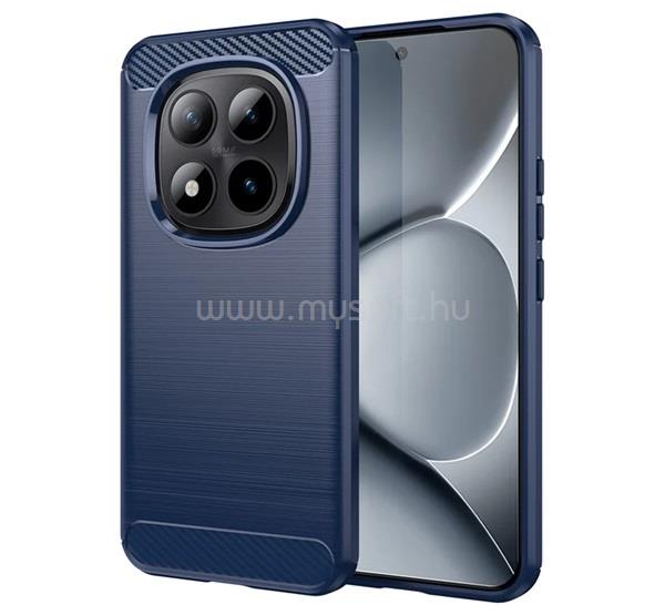 GIGAPACK Poco M8 Pro / Redmi Note 15 Pro Plus 5G GIGAPACK Szilikon telefonvédő ütésállóság, karbon minta, SÖTÉTKÉK