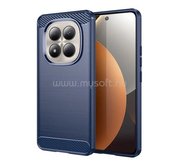 GIGAPACK Redmi Note 15 Pro 4G GIGAPACK Szilikon telefonvédő ütésállóság, karbon minta, SÖTÉTKÉK