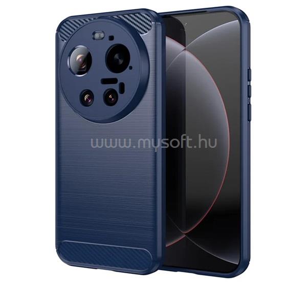 GIGAPACK Xiaomi 17 Ultra GIGAPACK Szilikon telefonvédő ütésállóság, karbon minta, SÖTÉTKÉK