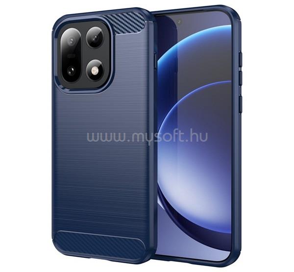 GIGAPACK OnePlus 15 GIGAPACK Szilikon telefonvédő ütésállóság, karbon minta, SÖTÉTKÉK