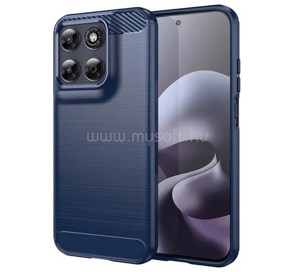 GIGAPACK Motorola Moto G87 5G / G77 5G GIGAPACK Szilikon telefonvédő ütésállóság, karbon minta, SÖTÉTKÉK