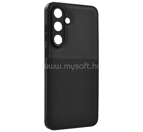 GIGAPACK Samsung S25 FE GIGAPACK Szilikon telefonvédő ütésállóság, csíkos, FEKETE