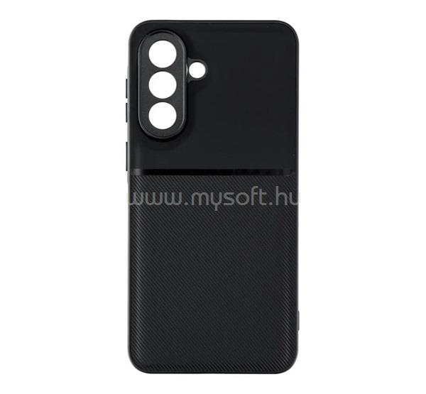 GIGAPACK Samsung A57 5G GIGAPACK Szilikon telefonvédő ütésállóság, csíkos, FEKETE