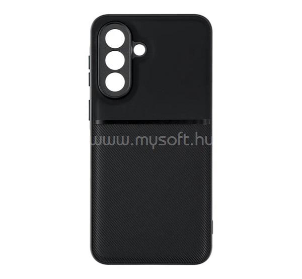 GIGAPACK Samsung A37 5G GIGAPACK Szilikon telefonvédő ütésállóság, csíkos, FEKETE